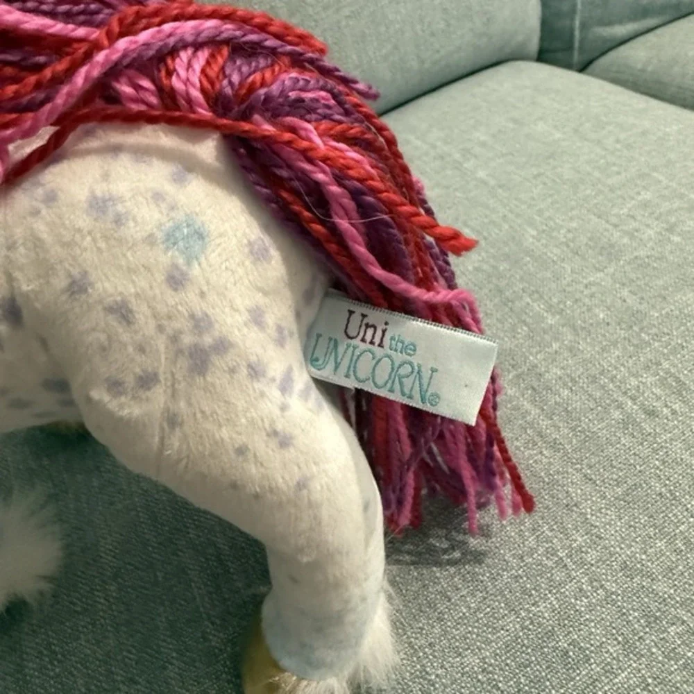 Uni the Unicorn Plush Stuffed Animal with Yarn‎ Hair 2019